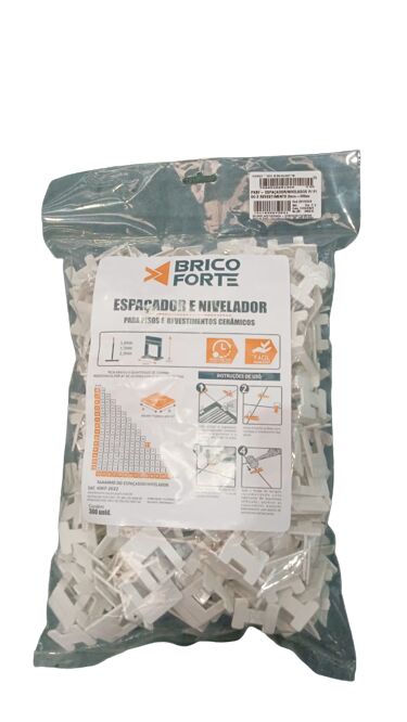 Espaçador para Nivelamento 300 Peças 1,5mm Brico Forte