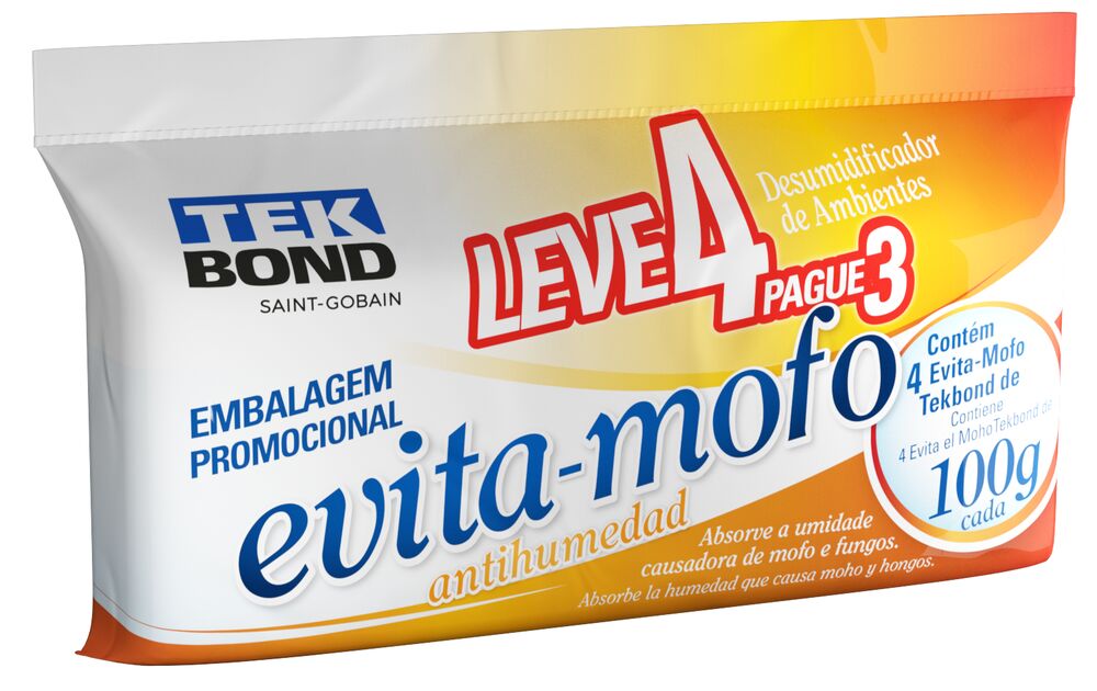 Kit Antimofo Leve 4 Pague 3 100gr Branco Tekbond