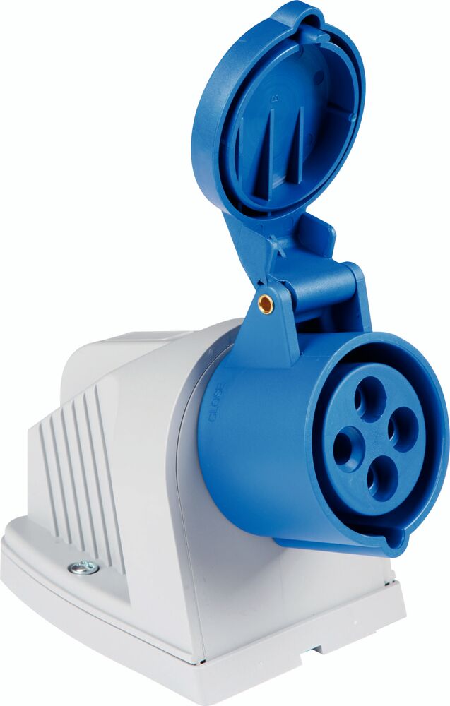 Tomada Sobrepor Industrial 32a 3p+t 220-250v 9h Azul Tramontina