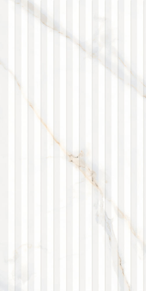 Revestimento de Parede Ripado Calacata Retificado Acetinado Classe A 45X90cm Málaga