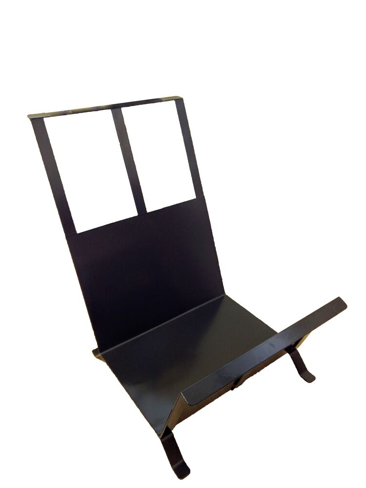 Acessório para Lareira Caixa Porta Lenha Preto Metal Guindani Fogões