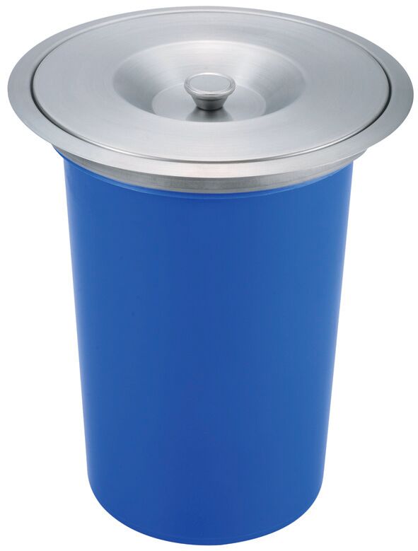 Lixeira de Embutir para Bancada 8L Inox Addra