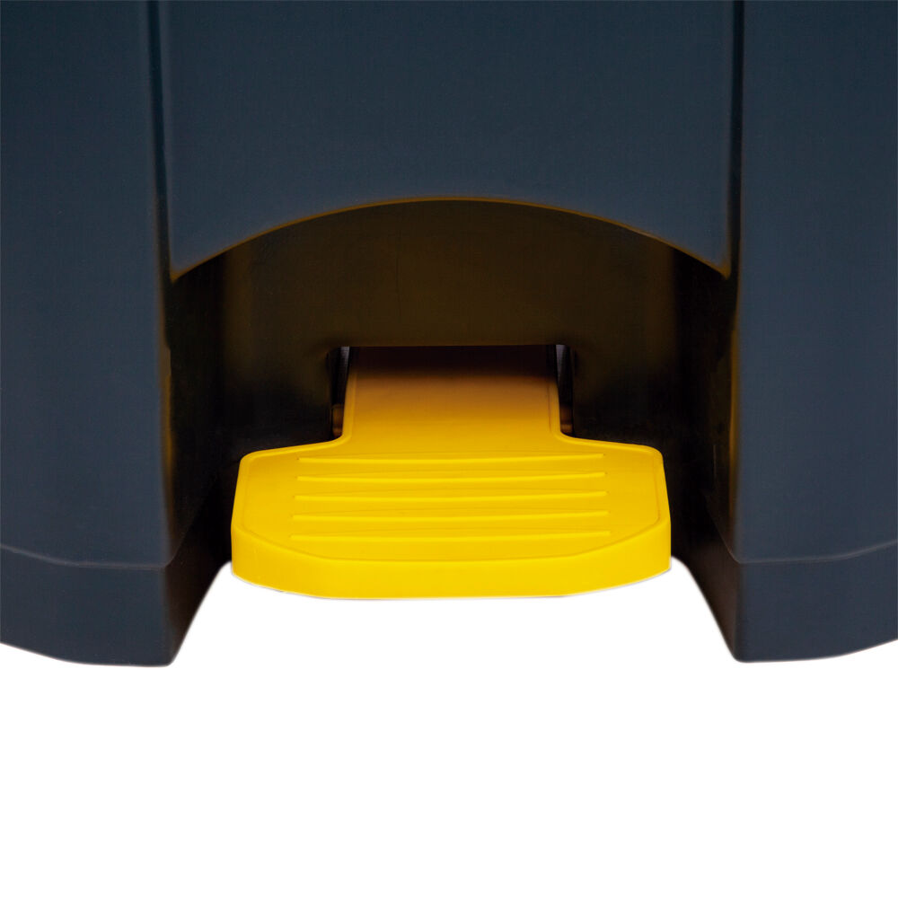 Lixeira Seletiva 80l Amarelo Preto com Pedal Casa&ideia