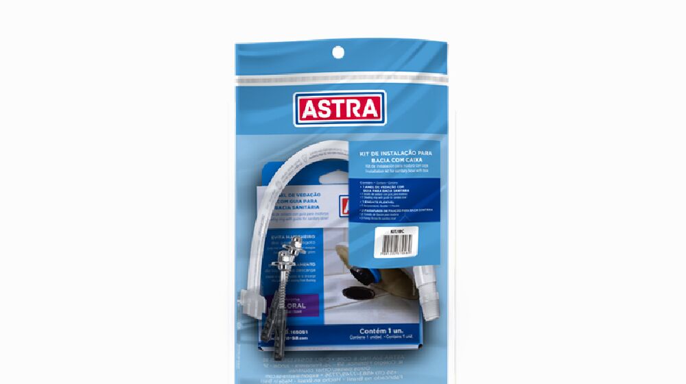 Kit Parafuso e Engate para Assento Sanitário Flex Astra