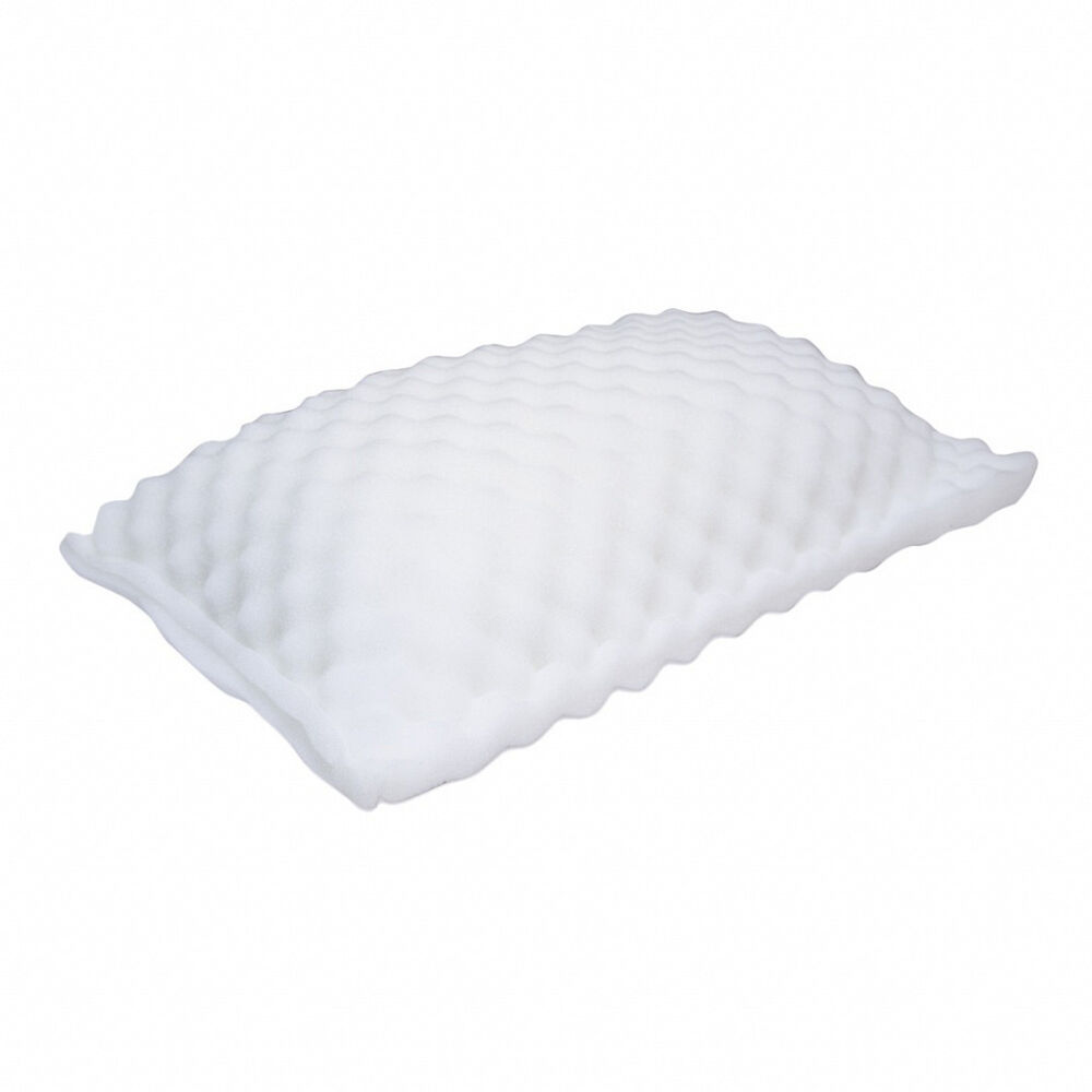 Travesseiro Massageador Suporte Médio 15x42cm Branco Fibrasca