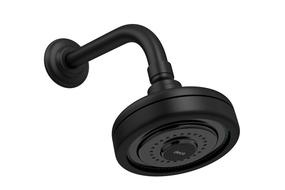 Chuveiro com Tubo Acqua Plus Black Matte 1/2