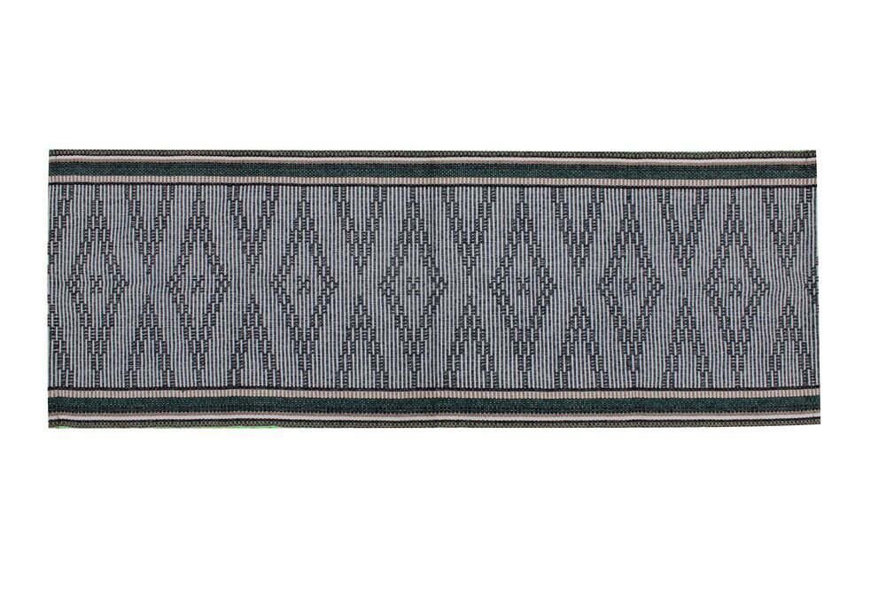 Passadeira Monaco Cinza Escuro 50x140cm Artesanal Teares