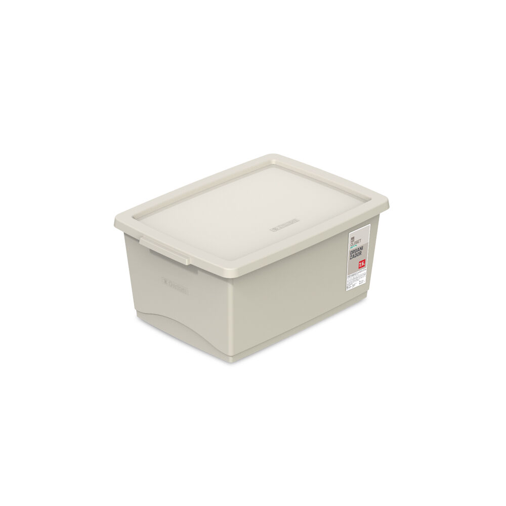 Organizador c/Tampa My Closet 7,5L Linho 23,5x32,5x15cm
