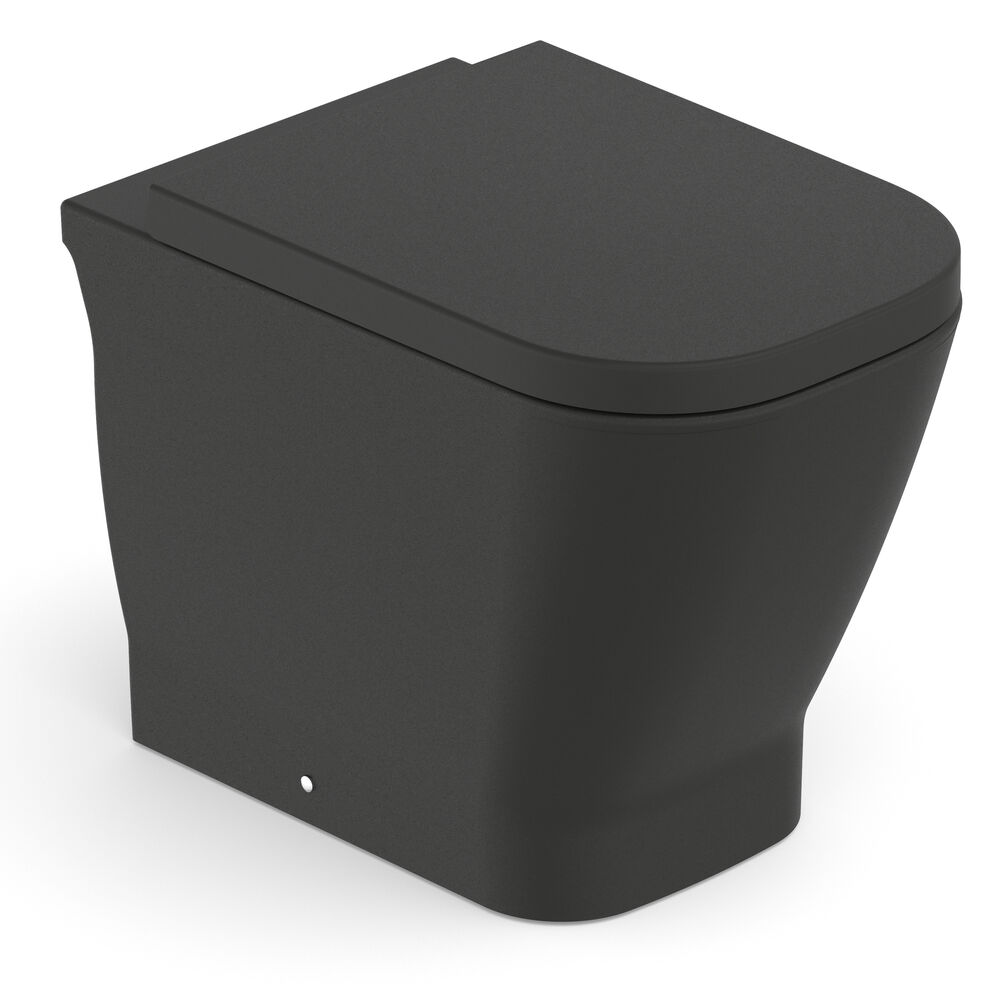 Kit Vaso Sanitário Convencional Gap Black Matte Roca