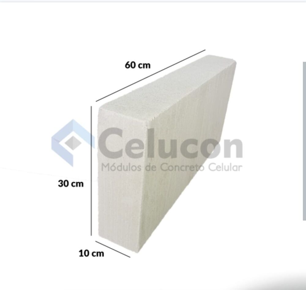 Bloco Celular de Cca 10x30x60cm Celucon