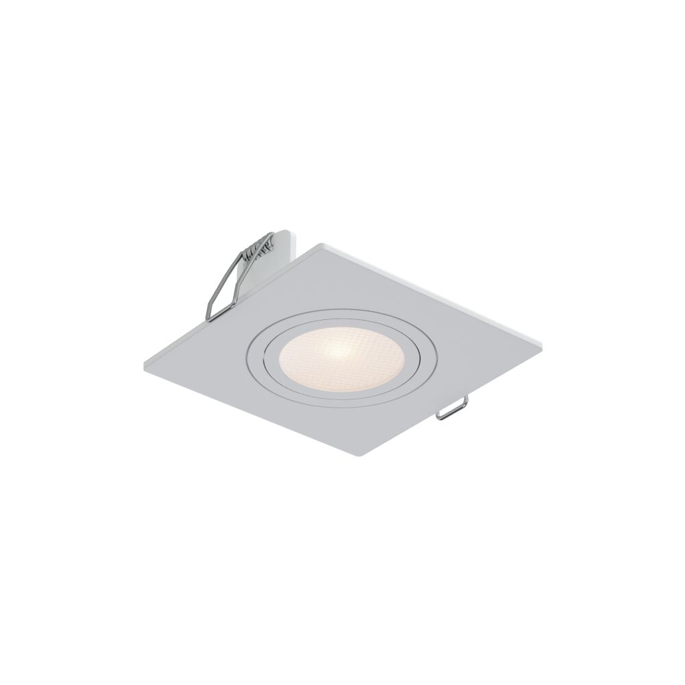 Spot Embutir Quadrado Mr16 Gu10 Play Branco Bivolt Vitralux