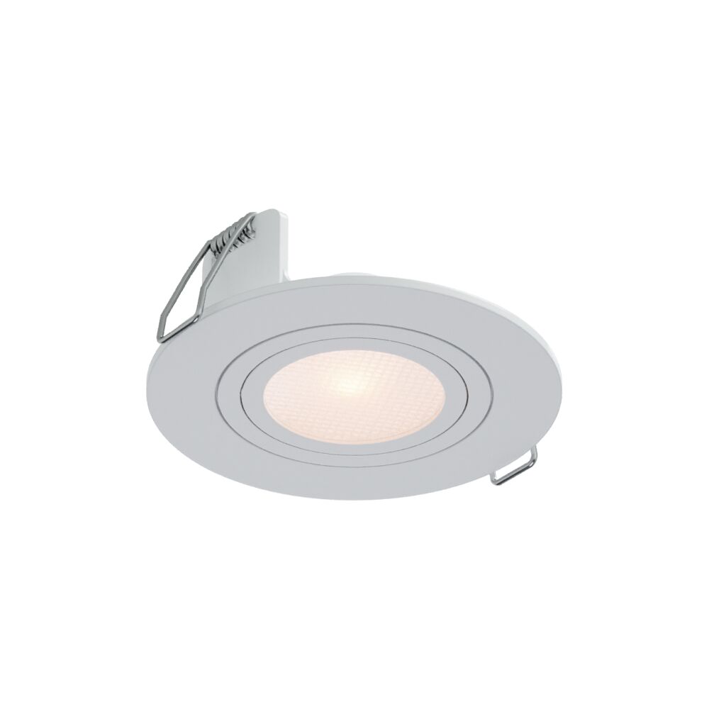 Spot Embutir Redondo Mr16 Branco Gu10 Play Branco Bivolt Vitralux