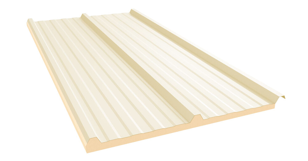 Telha Termica 1,00X3,45mx20mm Aço Filme Marfim Kingspan