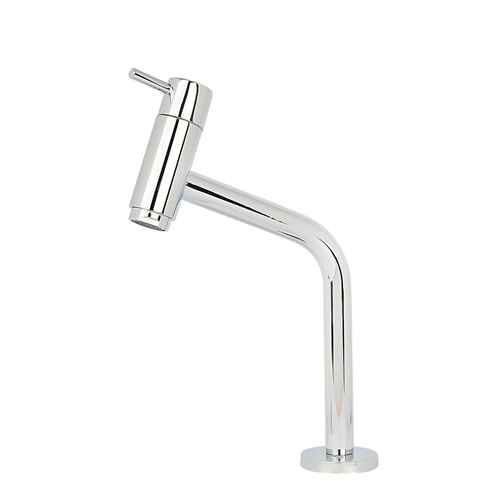 Torneira para Banheiro de Mesa Bica Média 120° Cromado 1/4 Volta Premium