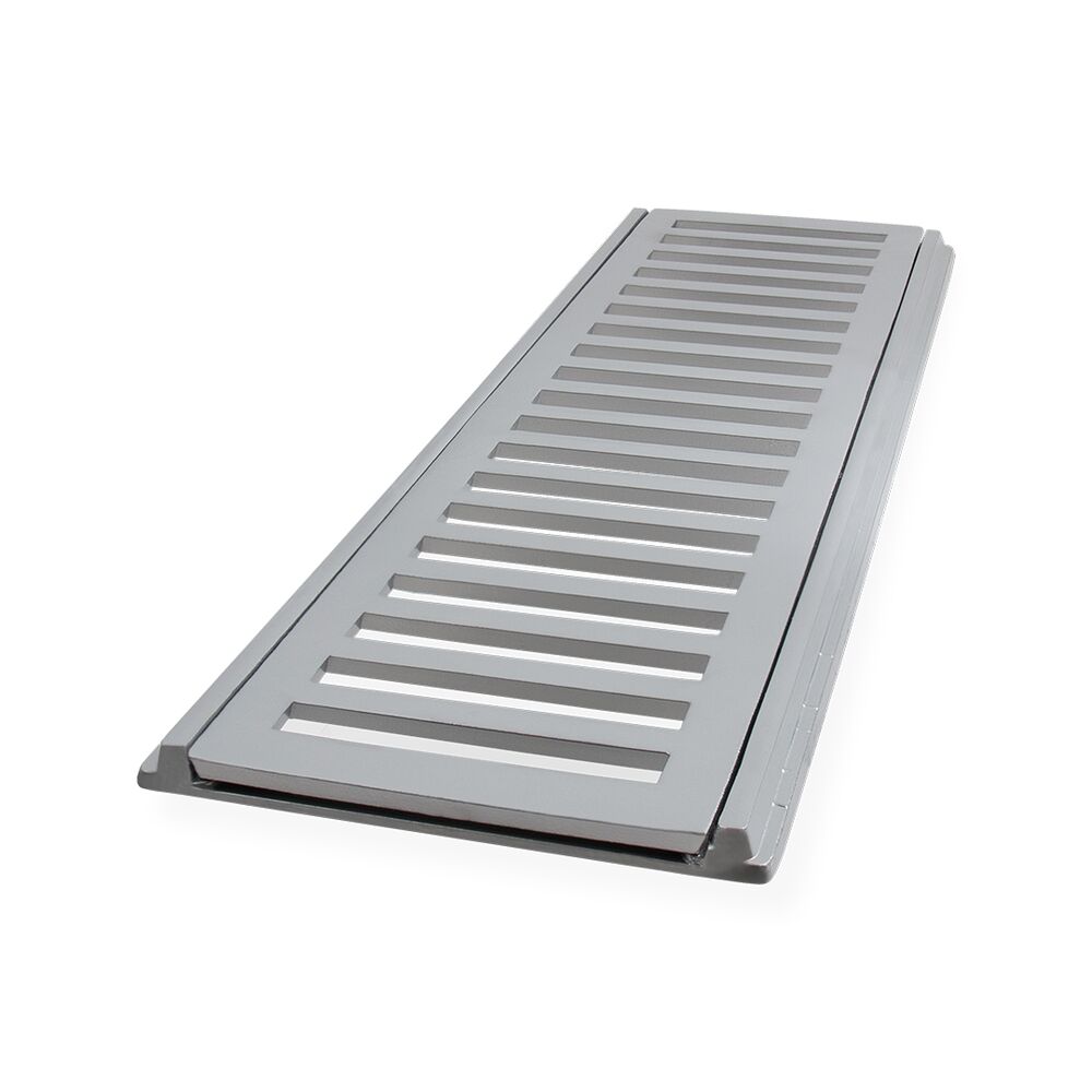 Conjunto Grelha e Porta Grelha Veicular Polido 10x100cm LGMAIS
