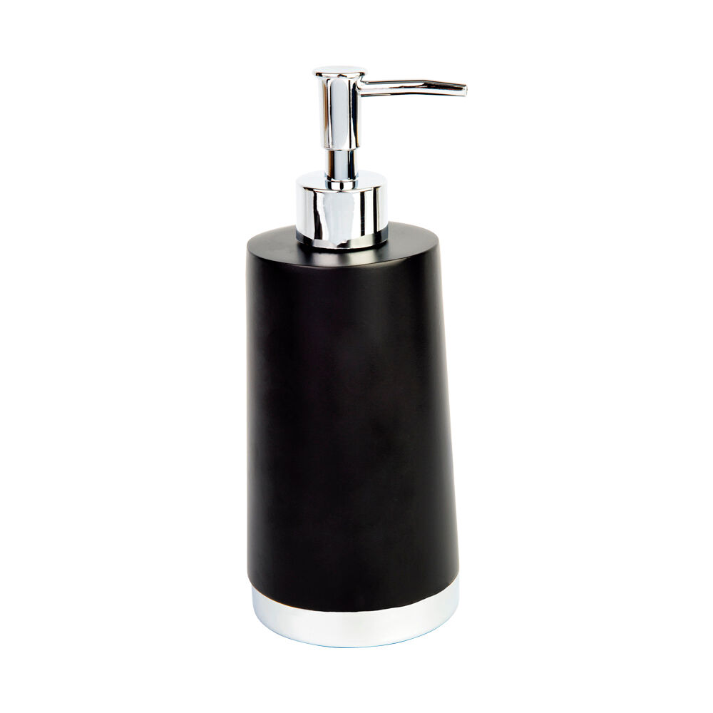 Saboneteira Liquida Lumiah 8x8cm Preto Casa&ideia