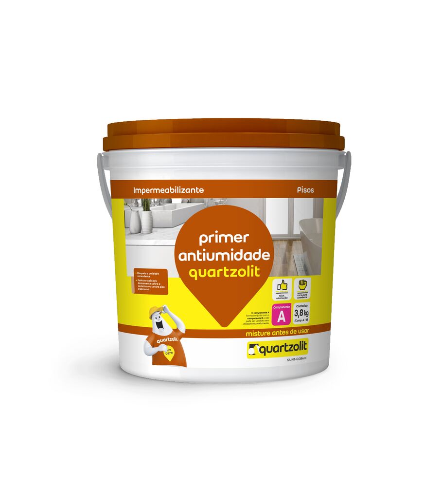 Primer 2,5kg Ru Antiumidade Marrom Quartzolit