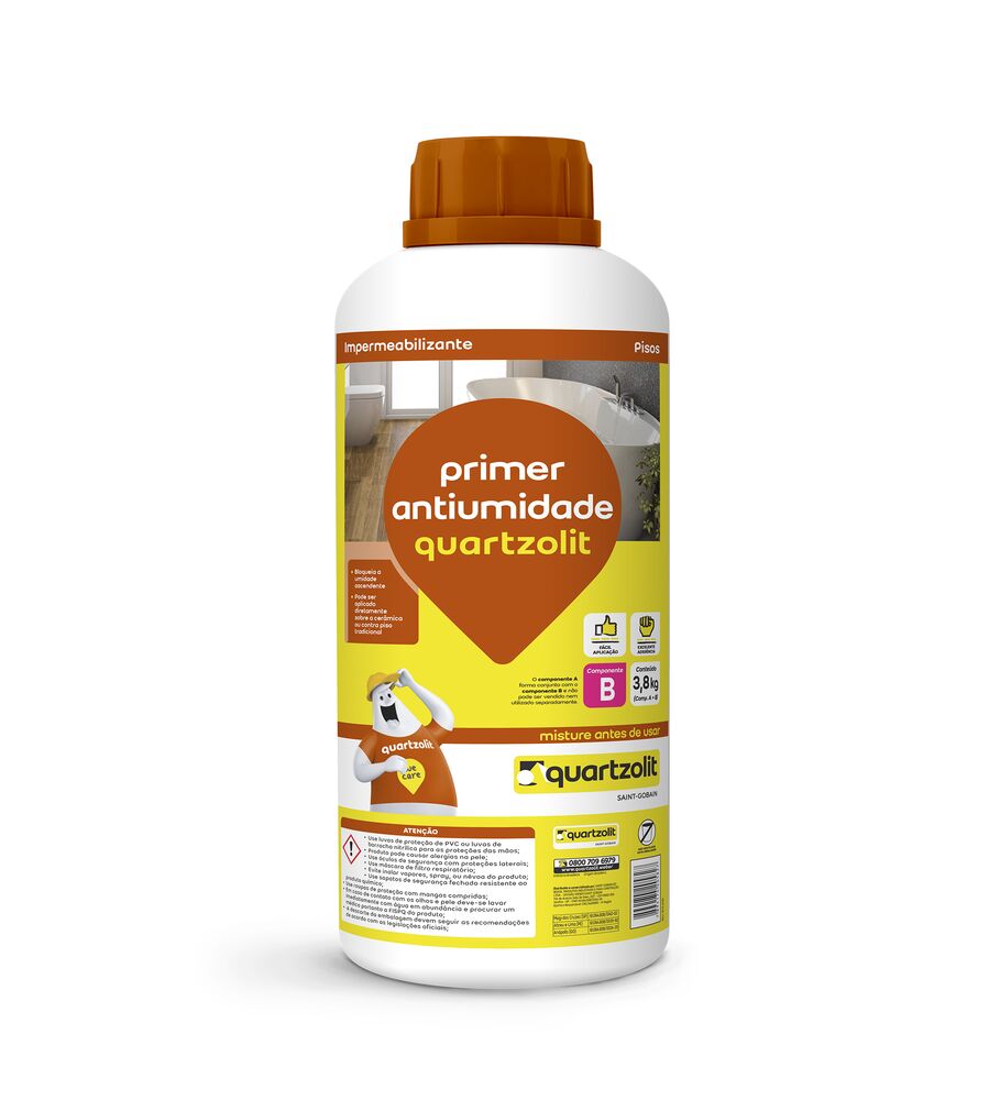 Impermeabilizante Ru Antiumidade Marrom 1,3kg Quartzolit