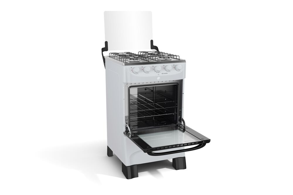 Fogão de Piso 4 Bocas Fogão Mfi4bb Branco Bivolt Mueller