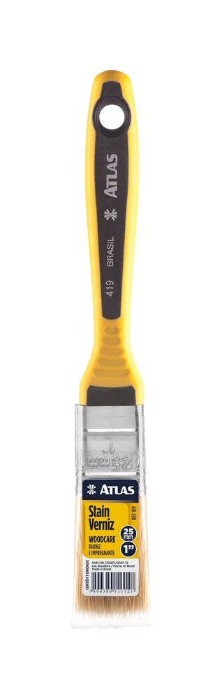 Pincel Trinchas Amarelo 2,5x21cm Atlas