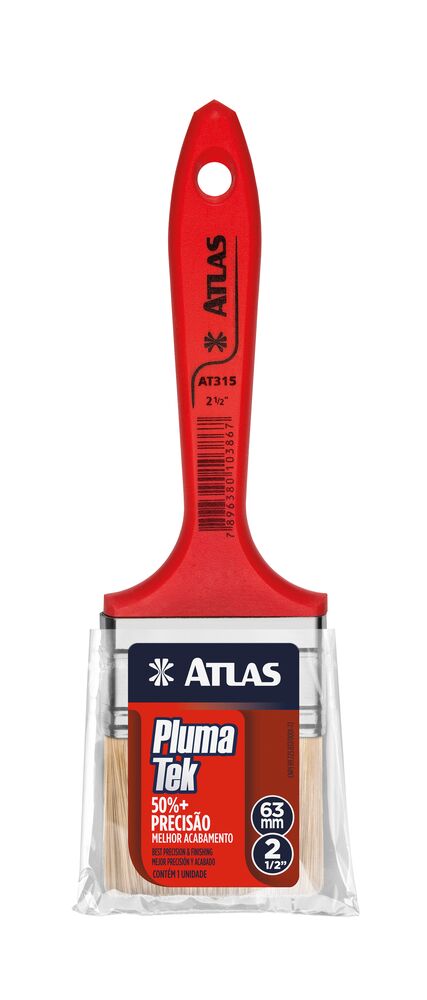 Pincel Trinchas Vermelho 6,5x21,5 Atlas