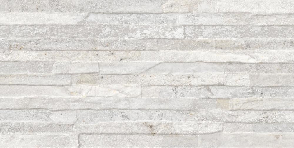 Piso Cerâmico Mal37990r Branco Granilhado Retificado Externo 35x70 Incefra