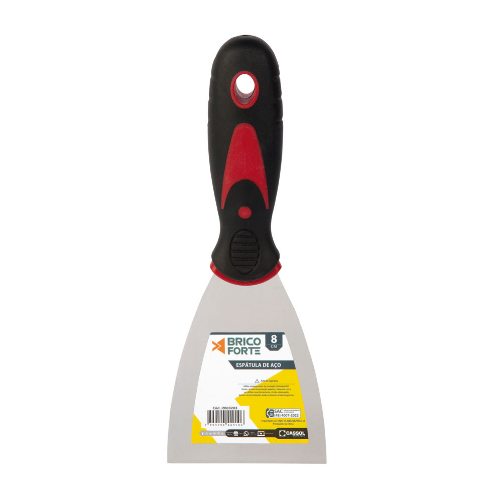 Espátula Aço 8cm 20,5x7,5x3 Brico Forte