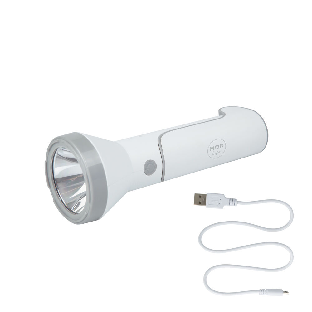 Lanterna 140 Lumens Branca Recarregavel Mor