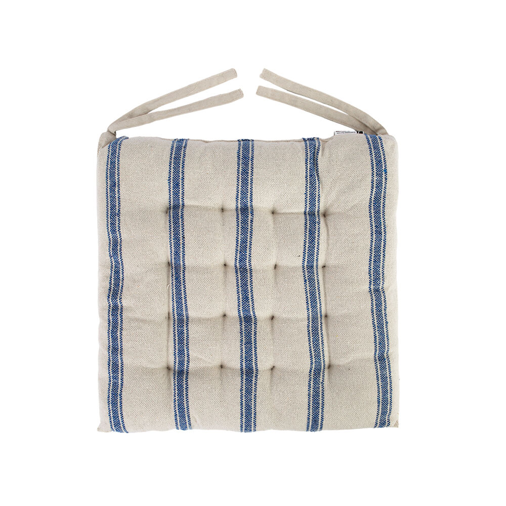 Almofada Futton 40x 40 Listras Azul Diagonal