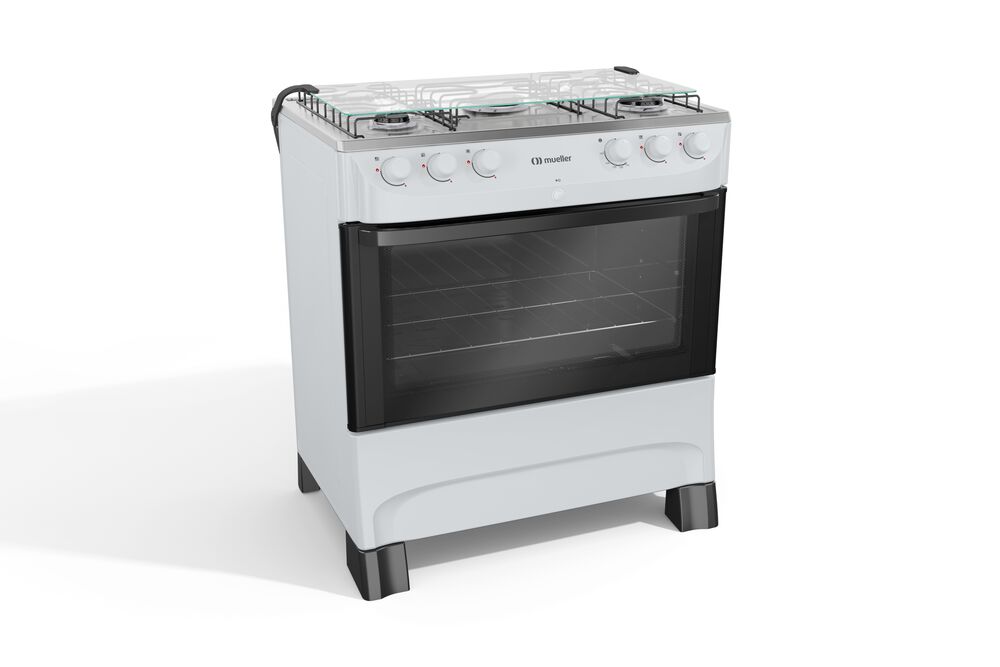 Fogão de Piso 5 Bocas Mfi5bb Branco Bivolt Mueller