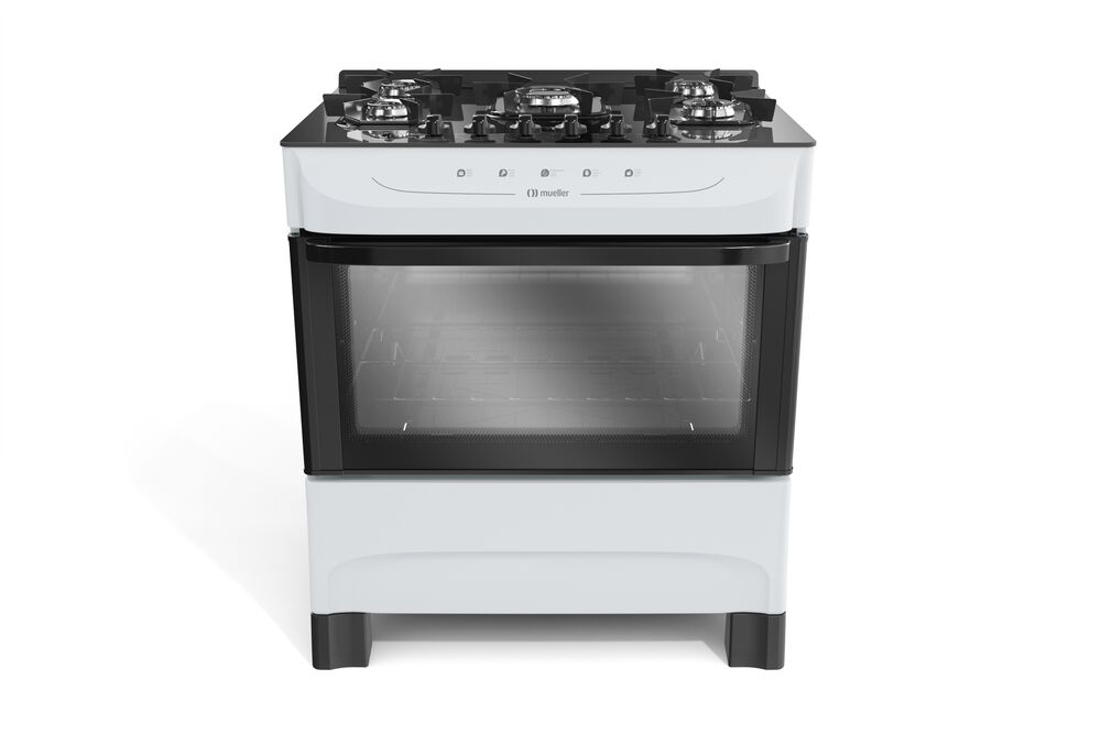 Fogão de Piso 5 Bocas Mfv5bb Branco Bivolt Mueller