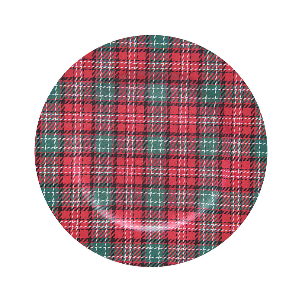 Sousplat 33cm Gales Flat Tartan Listrado Copa e Cia