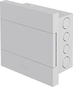Quadro Distribuição 8 Disjuntor Pvc Liso Com Barramento Branco Amanco