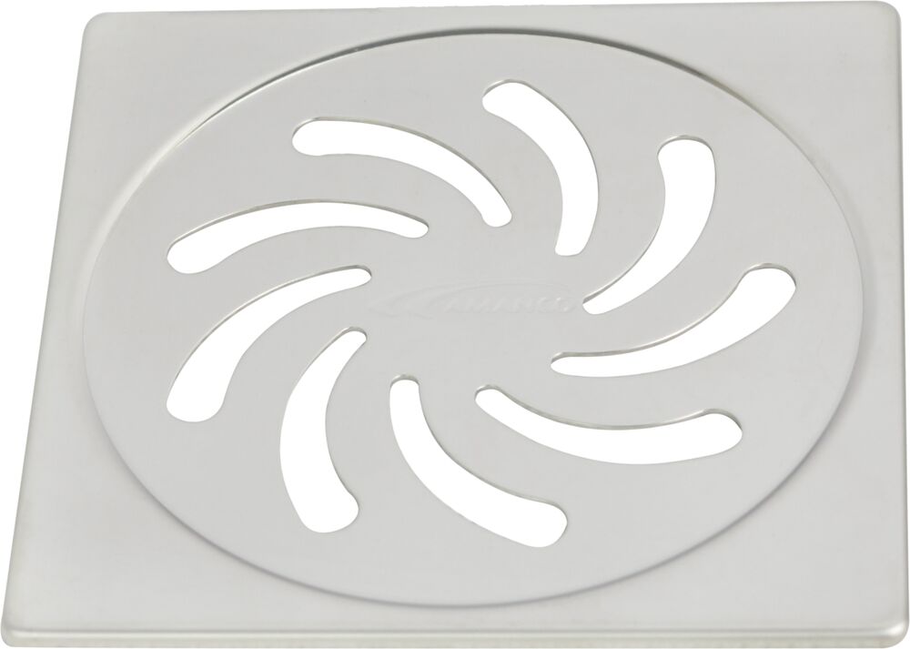 Grelha para Caixa Sifonada 150mm Vortice Inox Quadrado Amanco