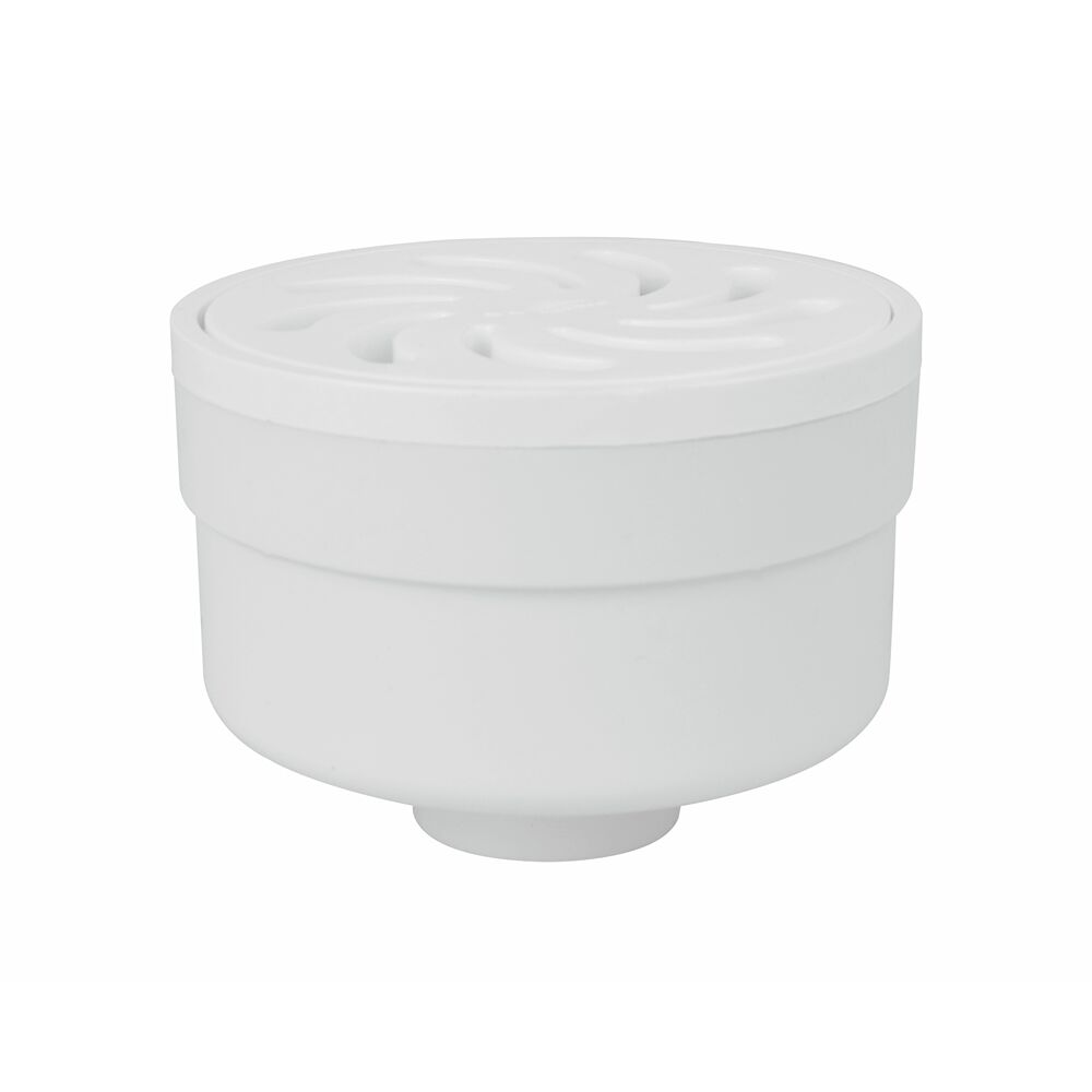 Ralo Sifonado Seco 100x52x40mm Branco Redondo Amanco