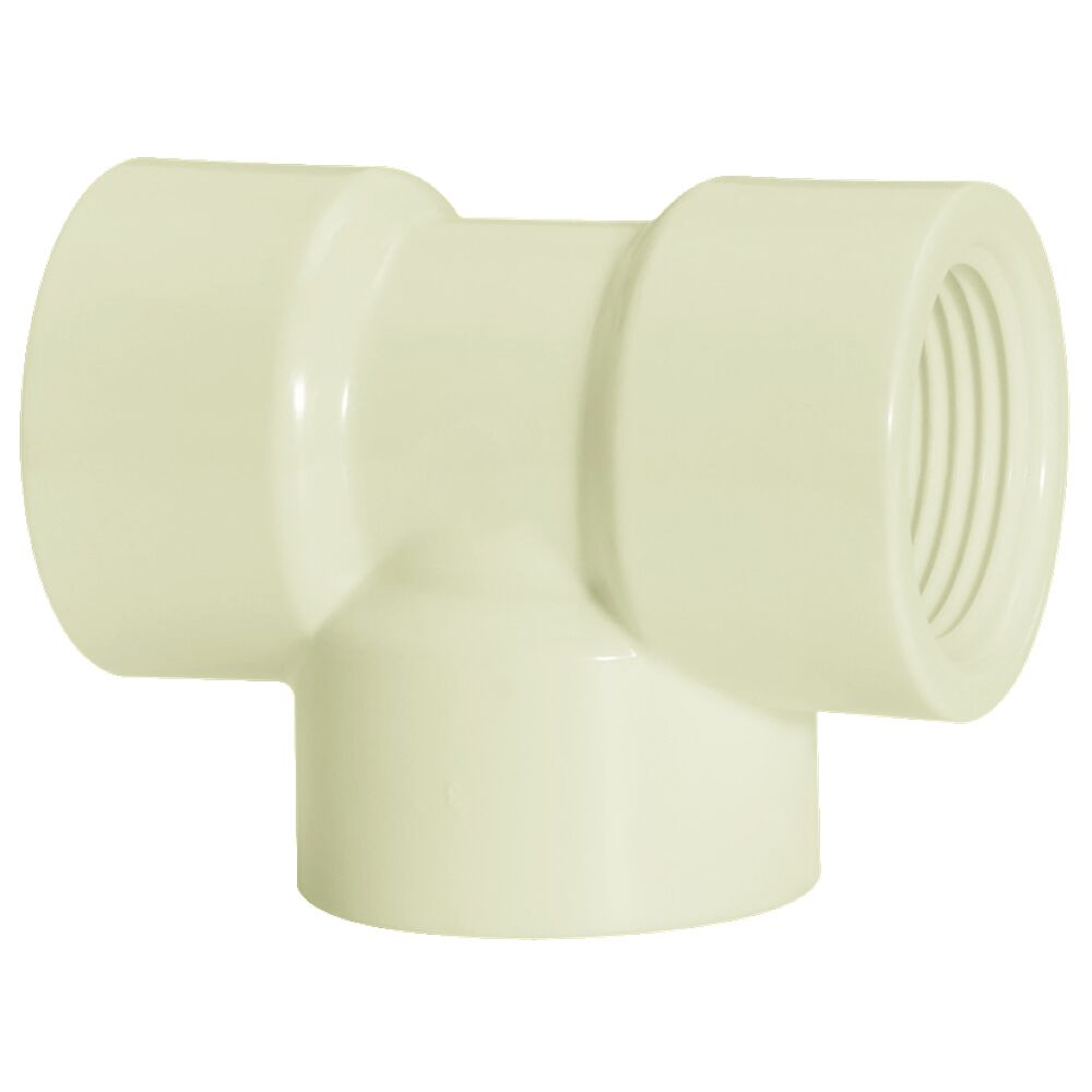 Tee  11/4 Pvc Roscável Branco Amanco