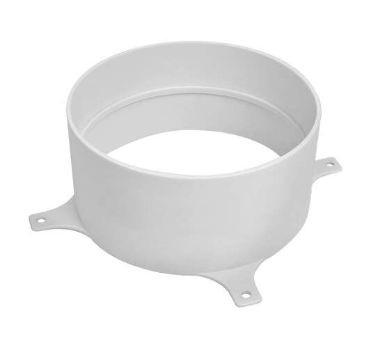 Luva Simples 100mm Fixadores Pvc Esgoto Branco Amanco