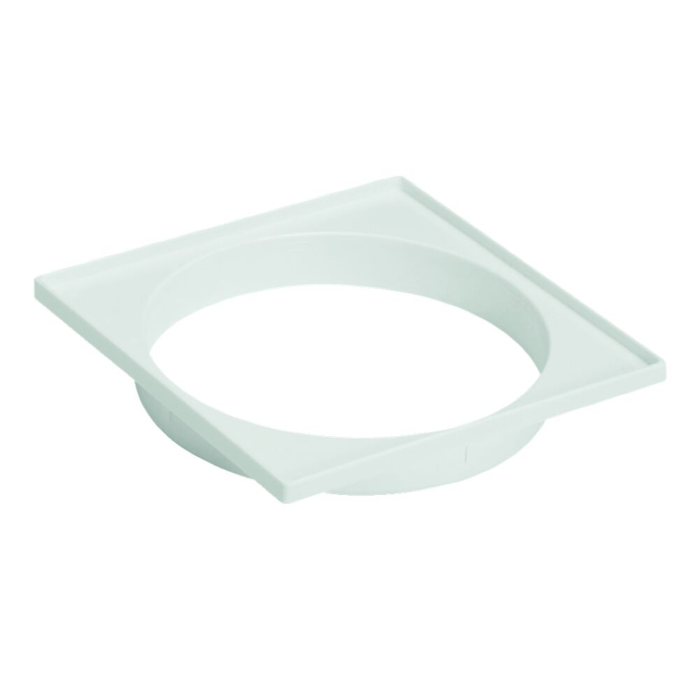 Porta Tampa para Caixa Sifonada 250mm Branco Quadrado Amanco