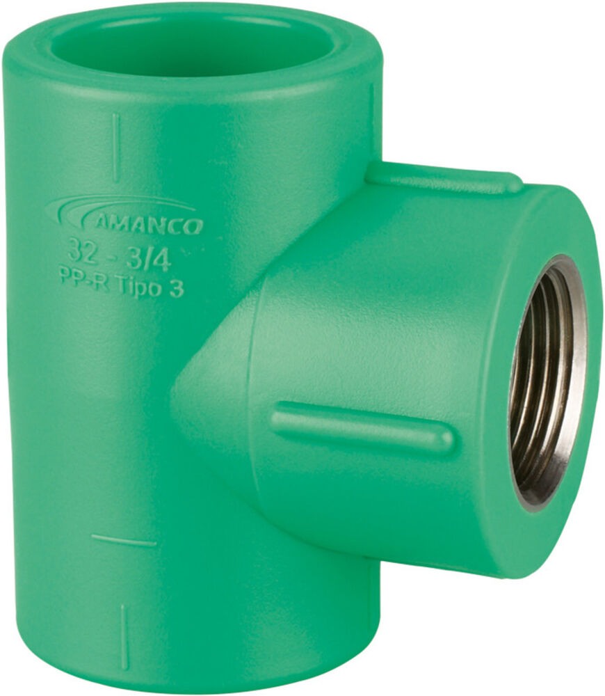 Tee Transição 32mmx1/2 f Ppr Verde Amanco