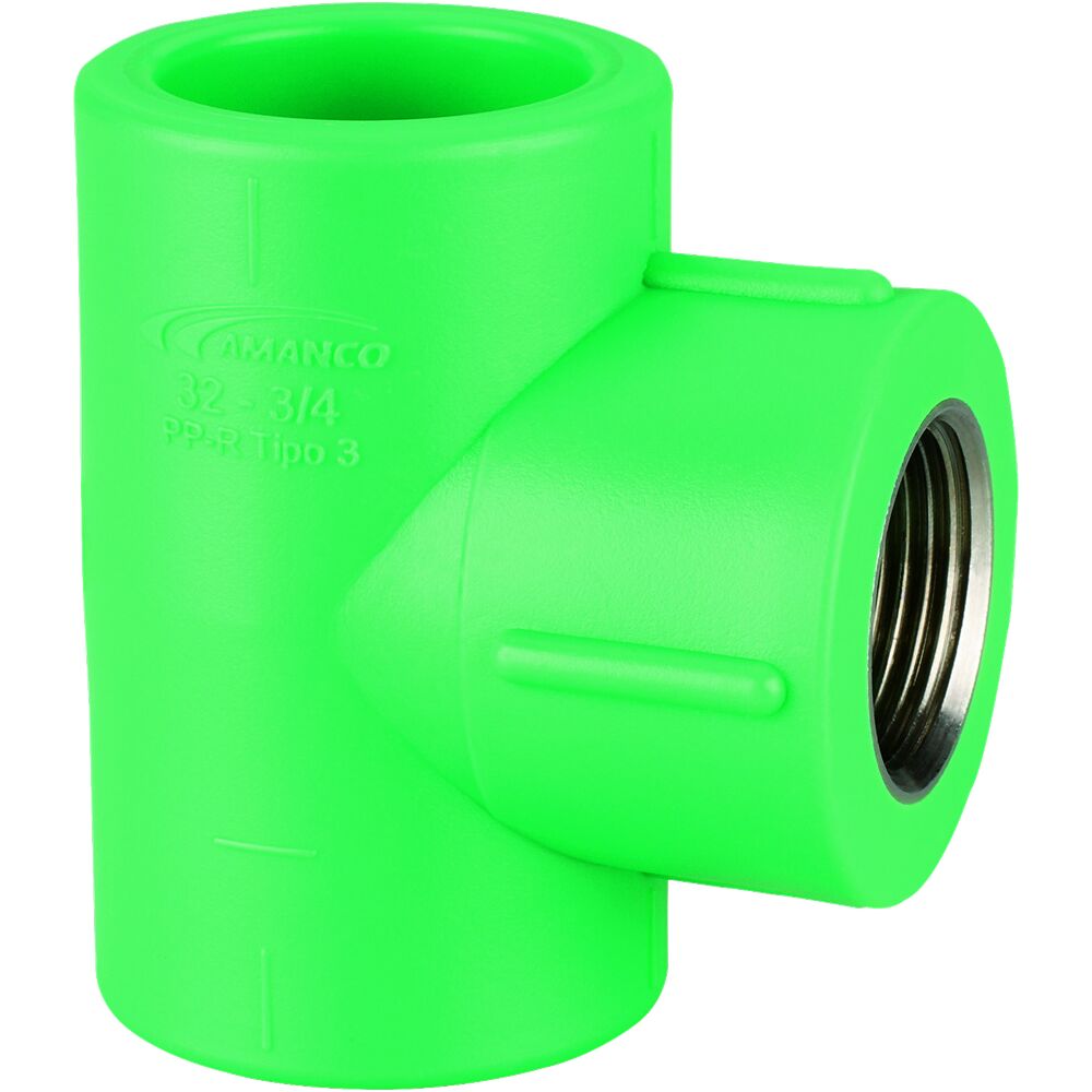 Tee Transição 32mmx3/4 f Ppr Verde Amanco