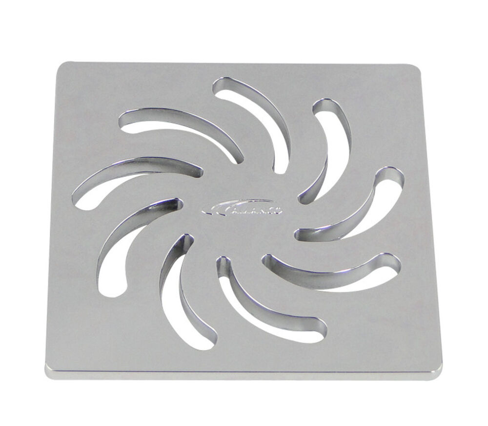 Grelha Quadrado para Caixa Sifonada 150mm Vortice Abs Cromado Amanco
