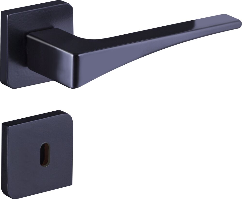 Fechadura Interna Joy Roseta Preto Fosco 40mm 083878 Maxx 4642 Aliança