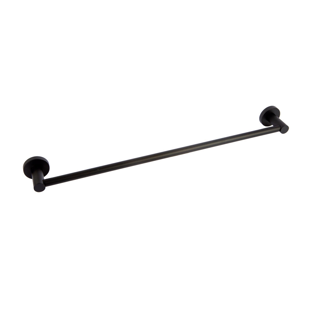 Porta Toalha Barra 60cm Lyn Preto Addra
