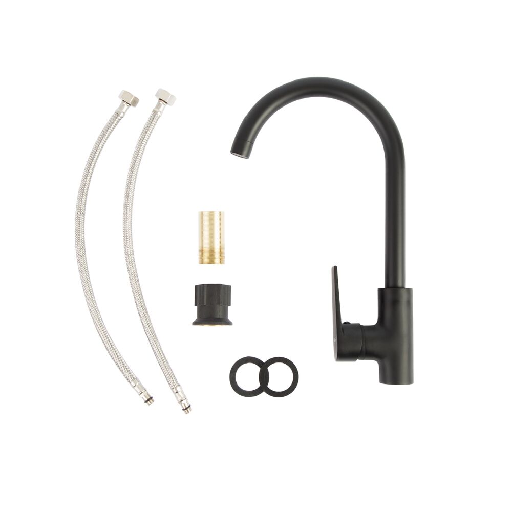 Torneira Misturador Monocomando para Cozinha de Mesa Bica Alta 1/2