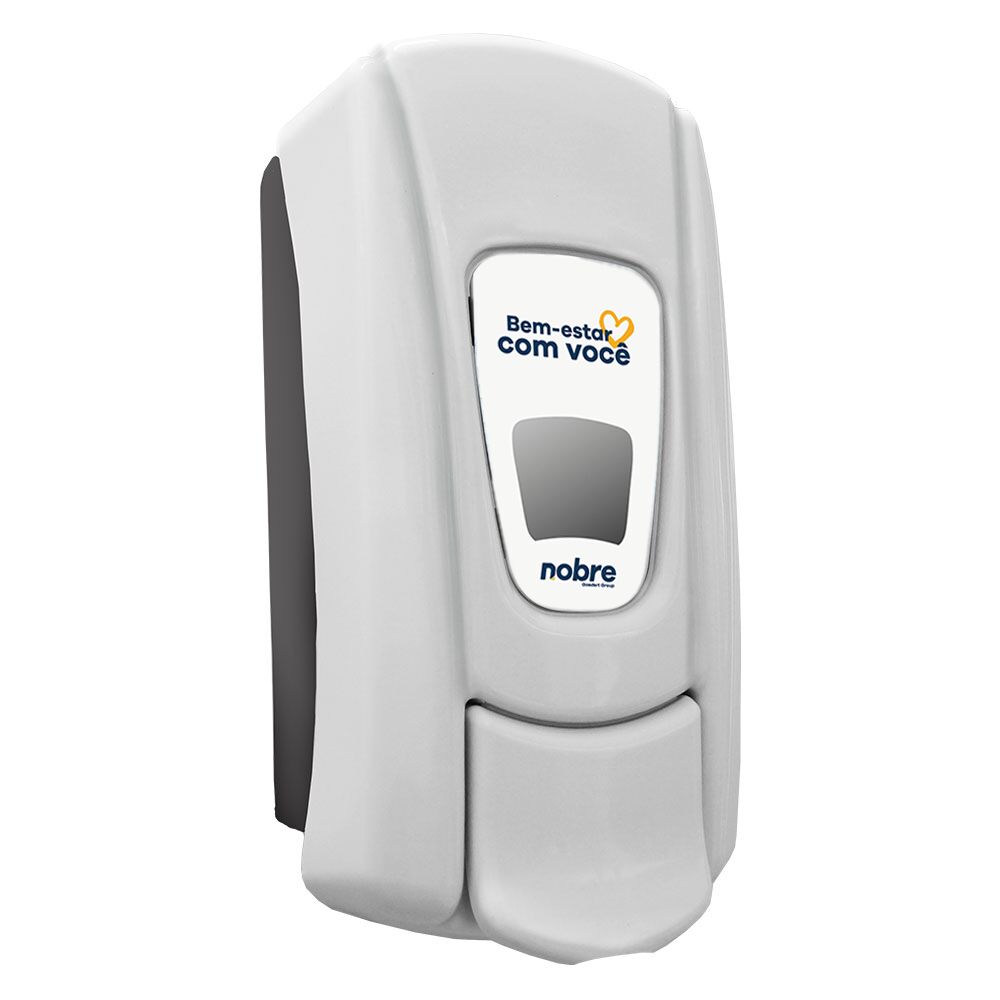 Dispenser 800ml para Sabonete Liquido Cinza Branco Goedert