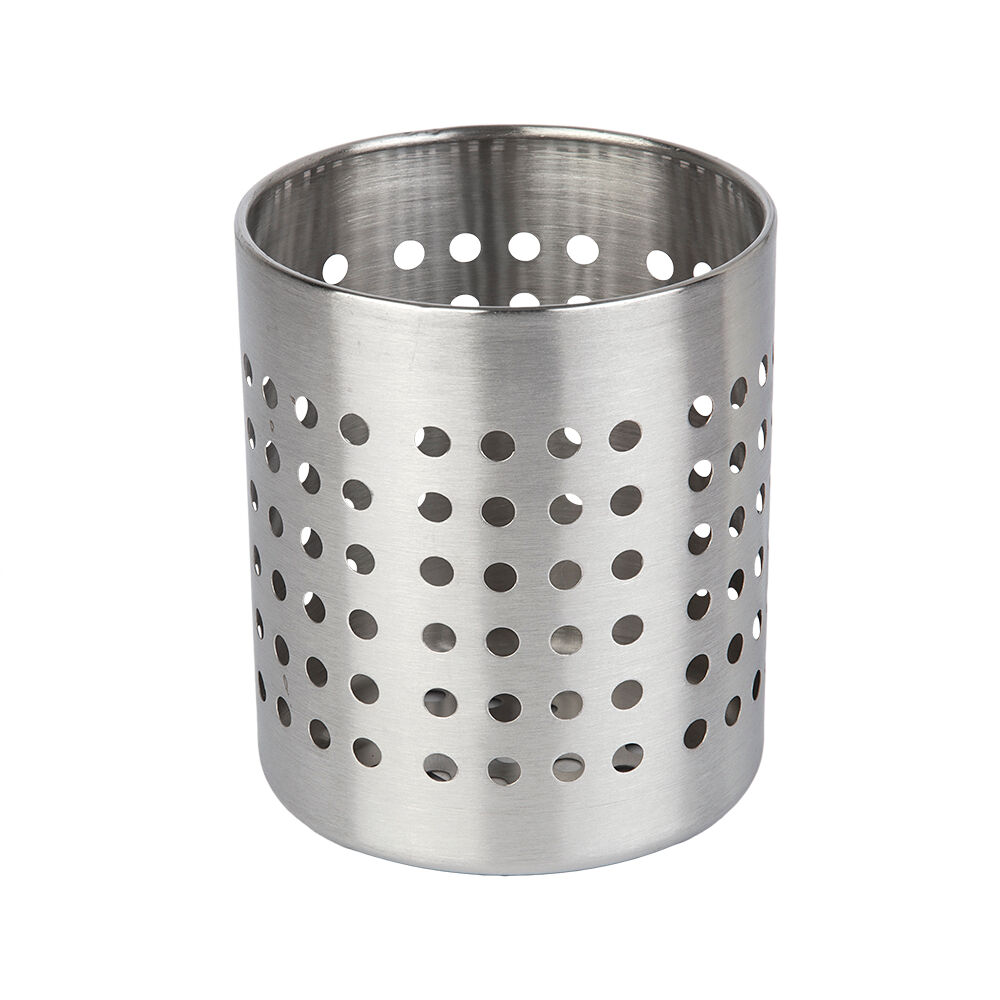 Porta Utensílios 1,3L Hina Inox Redonda Casa&Ideia