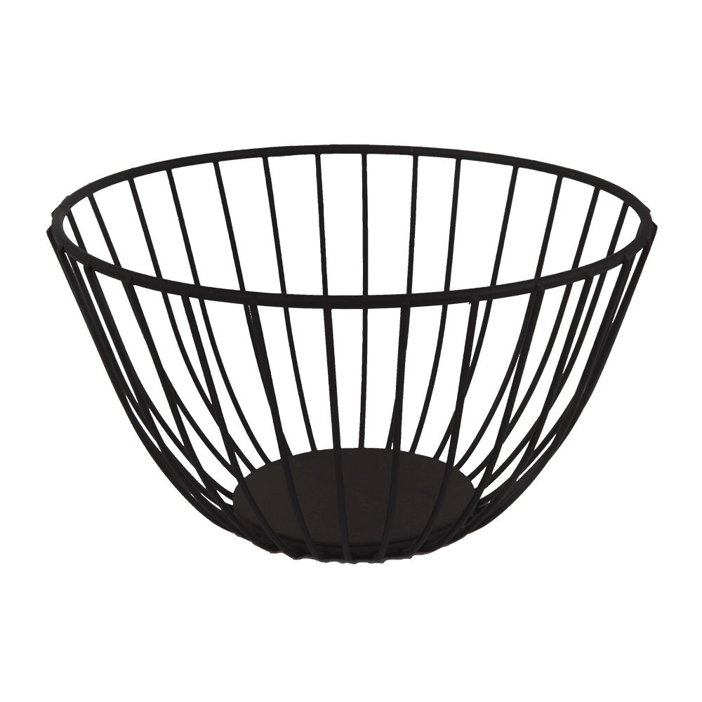 Fruteira Mesa 25x13cm Aramada Preto Casa&Ideia