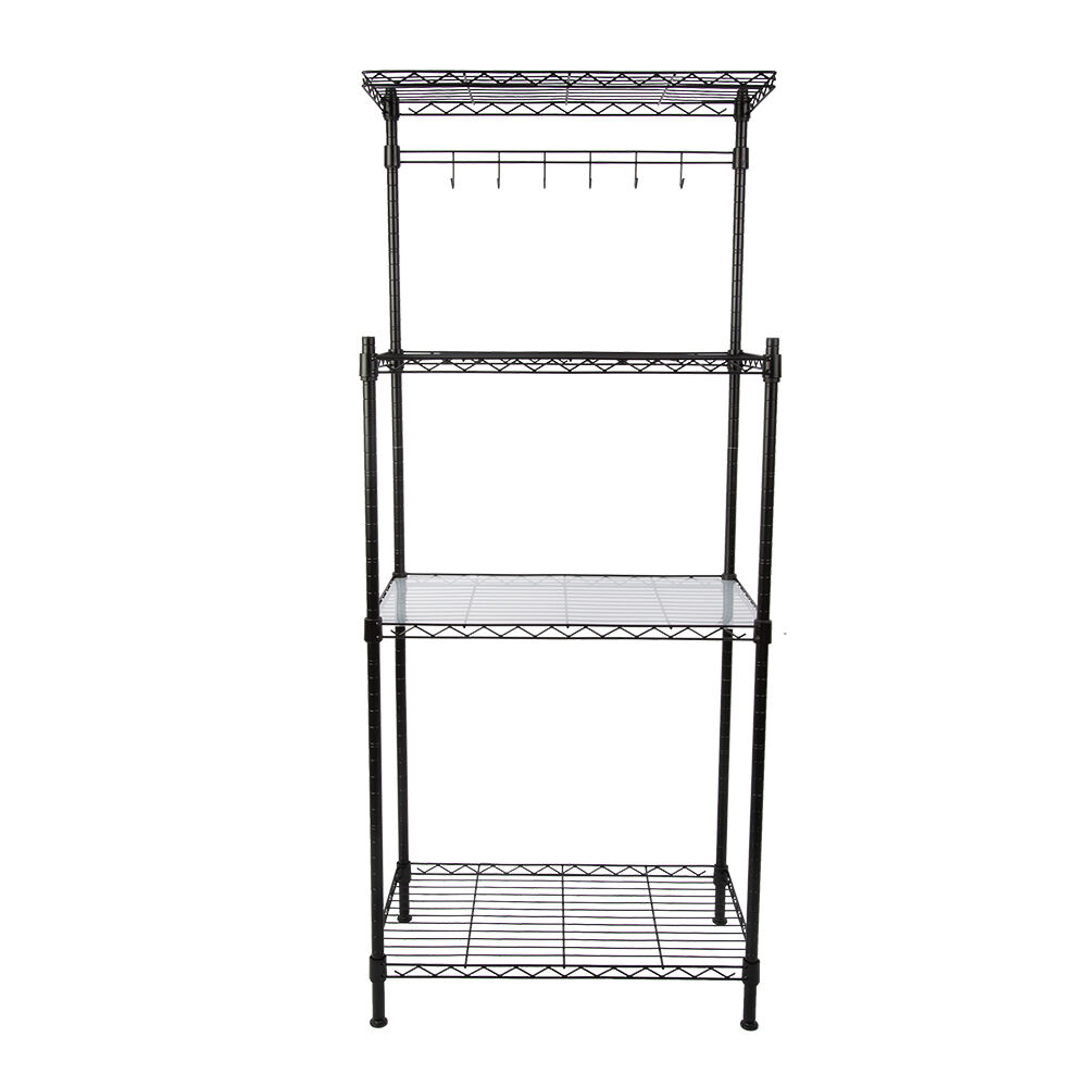 Estante Aço 160x60x35cm Puebla Preto 4 Prateleiras Casa&Ideia