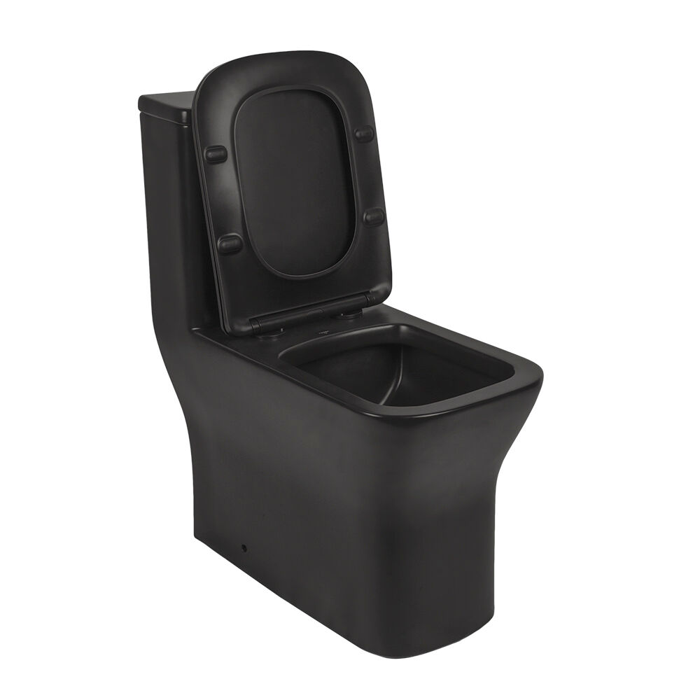 Kit Vaso Sanitário Monobloco Acionamento Duplo 3/6L Londres Preto Addra