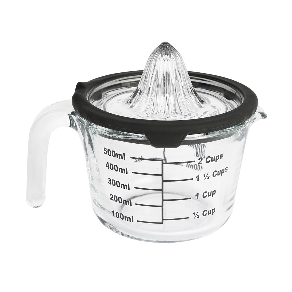 Jarra de Vidro Com Medidor e Espremedor Transparente 500ml Casa&ideia